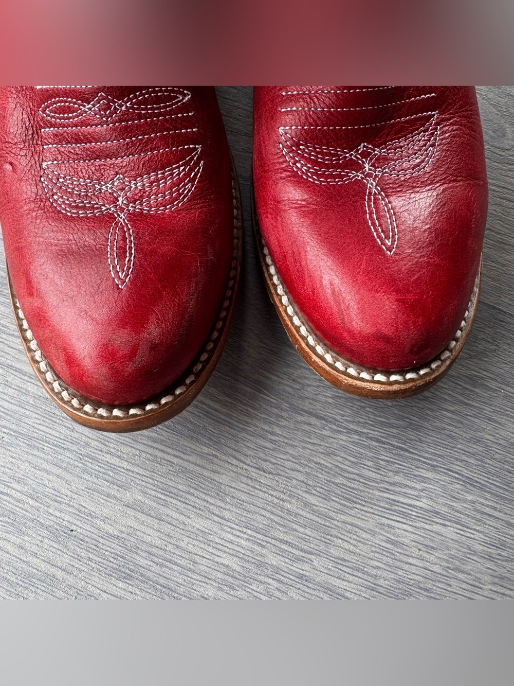 Girls Macie Bean Red Western Boots - Picture 4 of 8